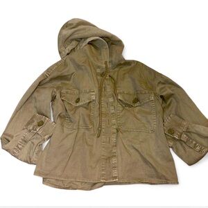 Vintage-style American Eagle utility jacket in an olive green color.